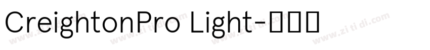 CreightonPro Light字体转换